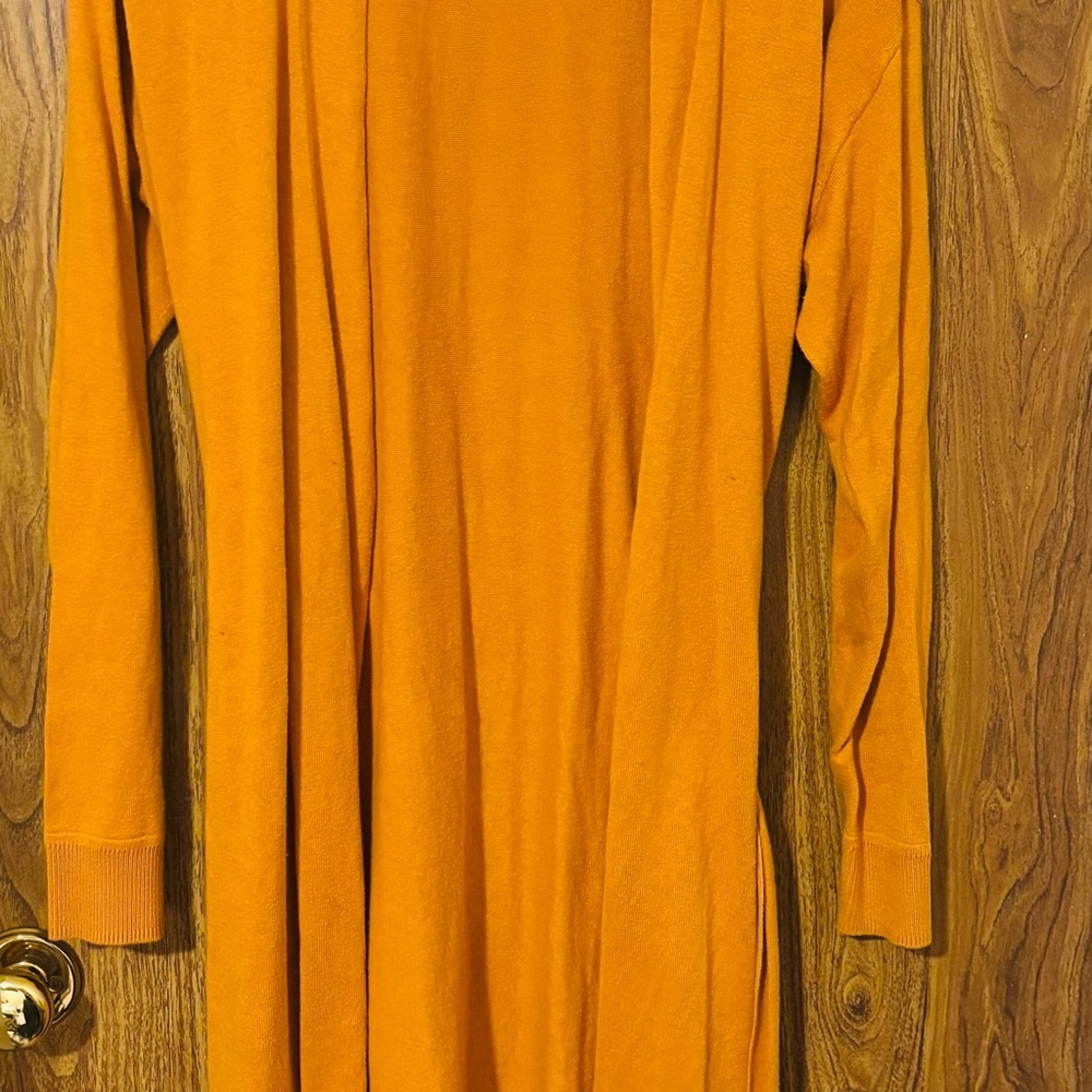 Michael Kors Orange Knit Long Sleeve Dress